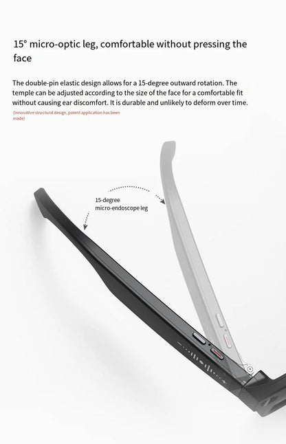 HOMEFISH M02 AI Smart Glasses with 4K Camera Bluetooth