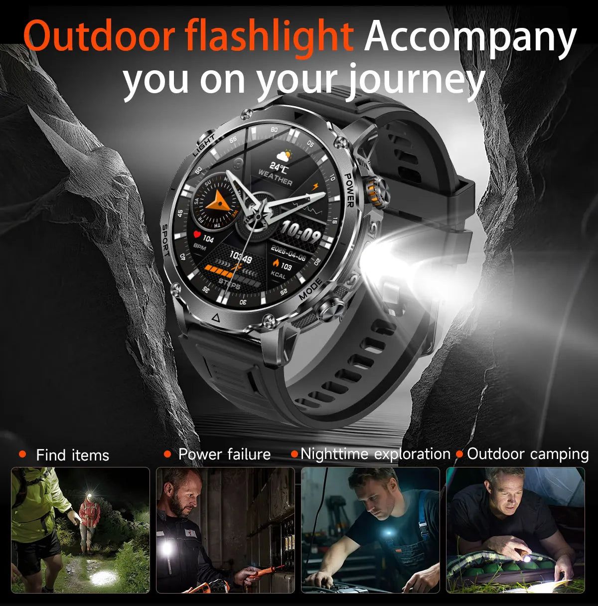 New TANK Ultra 1400mAh Battery Military Smart Watch