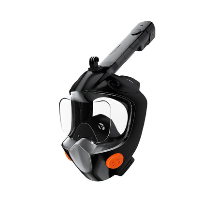 Full Face Snorkel Mask 180° Panoramic View Dry Top Snorkel