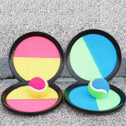 1Set Kids Sucker Sticky Ball Toy Outdoor Sports Catch Ball Game Set