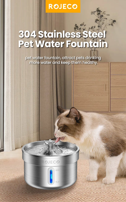 Stainless Steel Pet Drinking Fountain Automatic Water Fountain