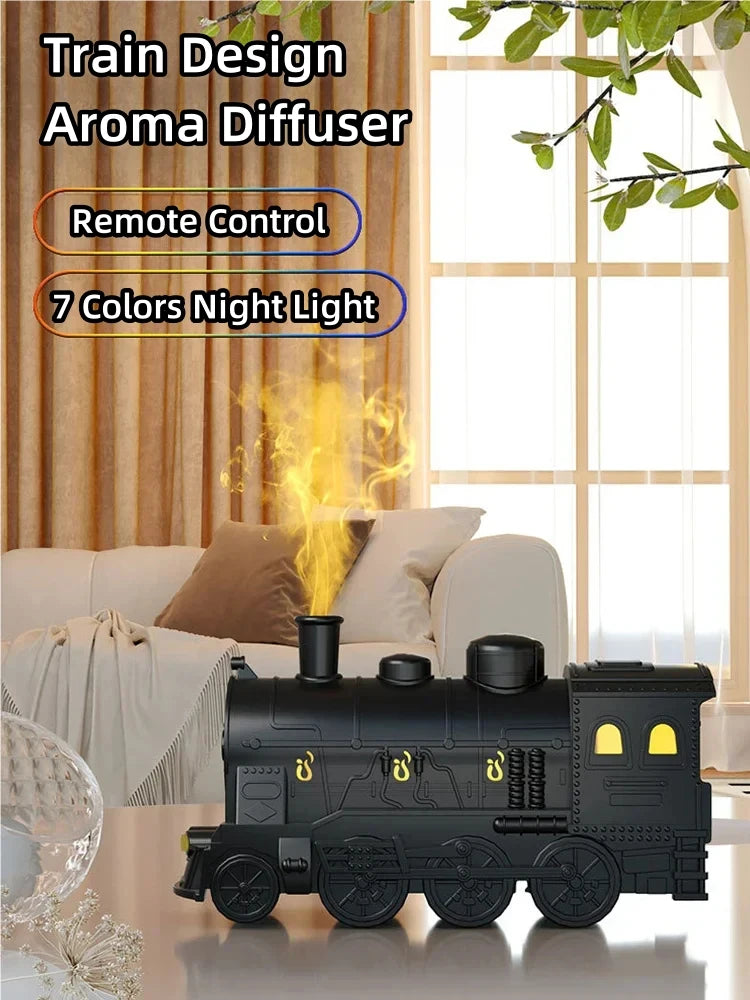 Steam Train Essential Oil Diffuser with Light Train Humidifier