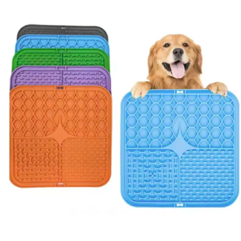 Pet Lick Silicone Mat Slow Feeder Dog Food Plate
