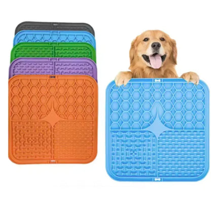 Pet Lick Silicone Mat Slow Feeder Dog Food Plate