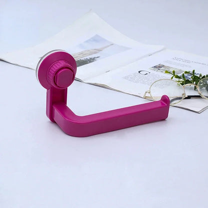 Suction Cup Toilet Paper Holder Wall Mount No Punching