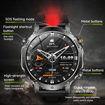 New TANK Ultra 1400mAh Battery Military Smart Watch