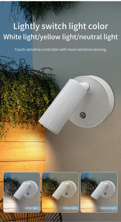 USB Rechargeable Magnetic LED Wall Lamp Reading Light