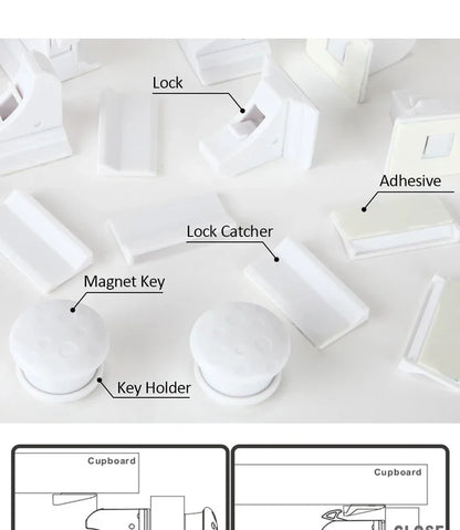 Baby Safety Lock Invisible Lock Kids Security  Protection