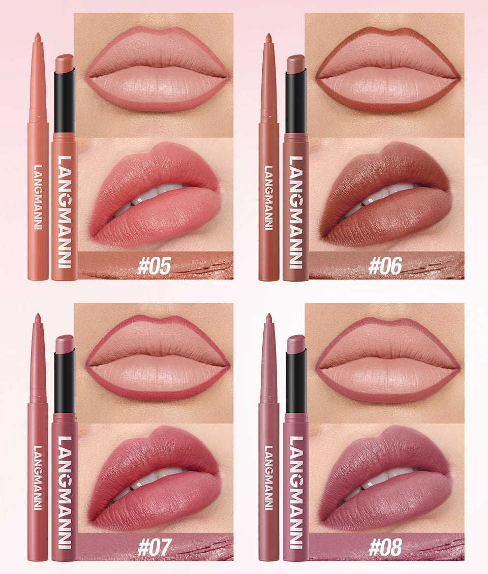 Integrated waterproof lipliner lipstick set