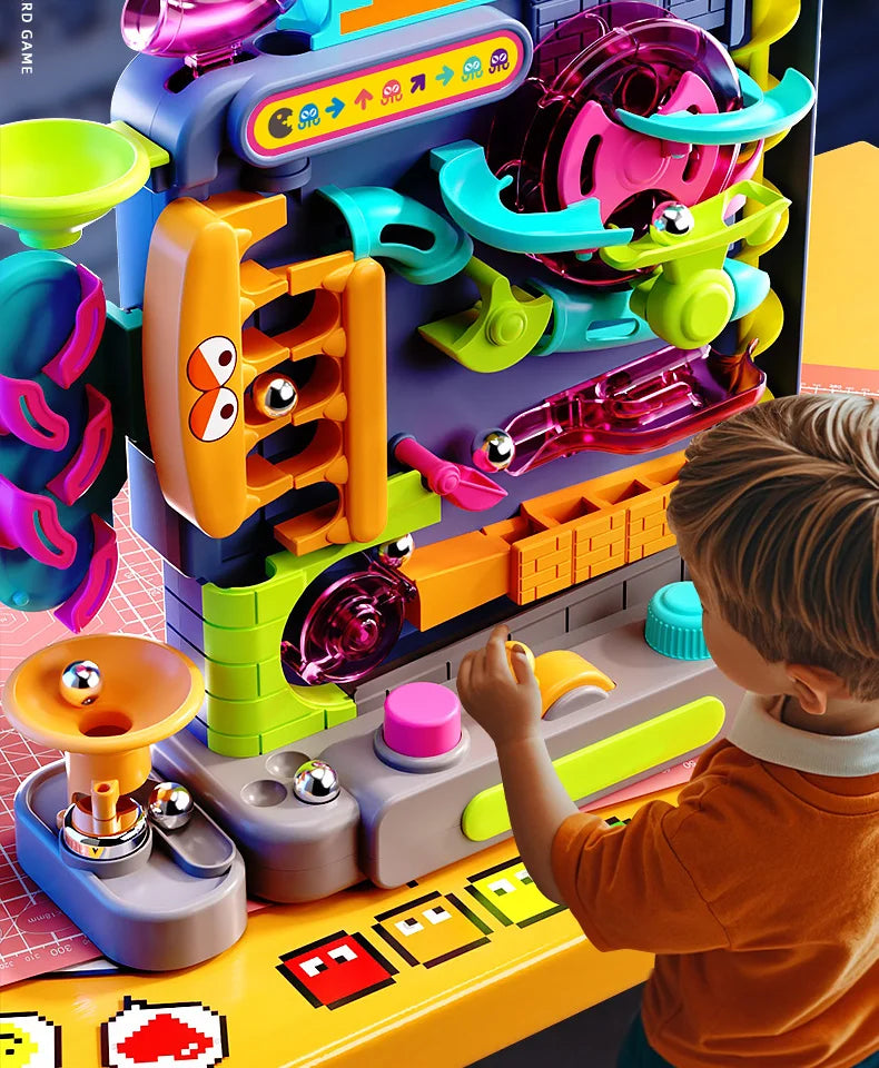 Educational Montessori Toy Multi-Layer Track Adventure