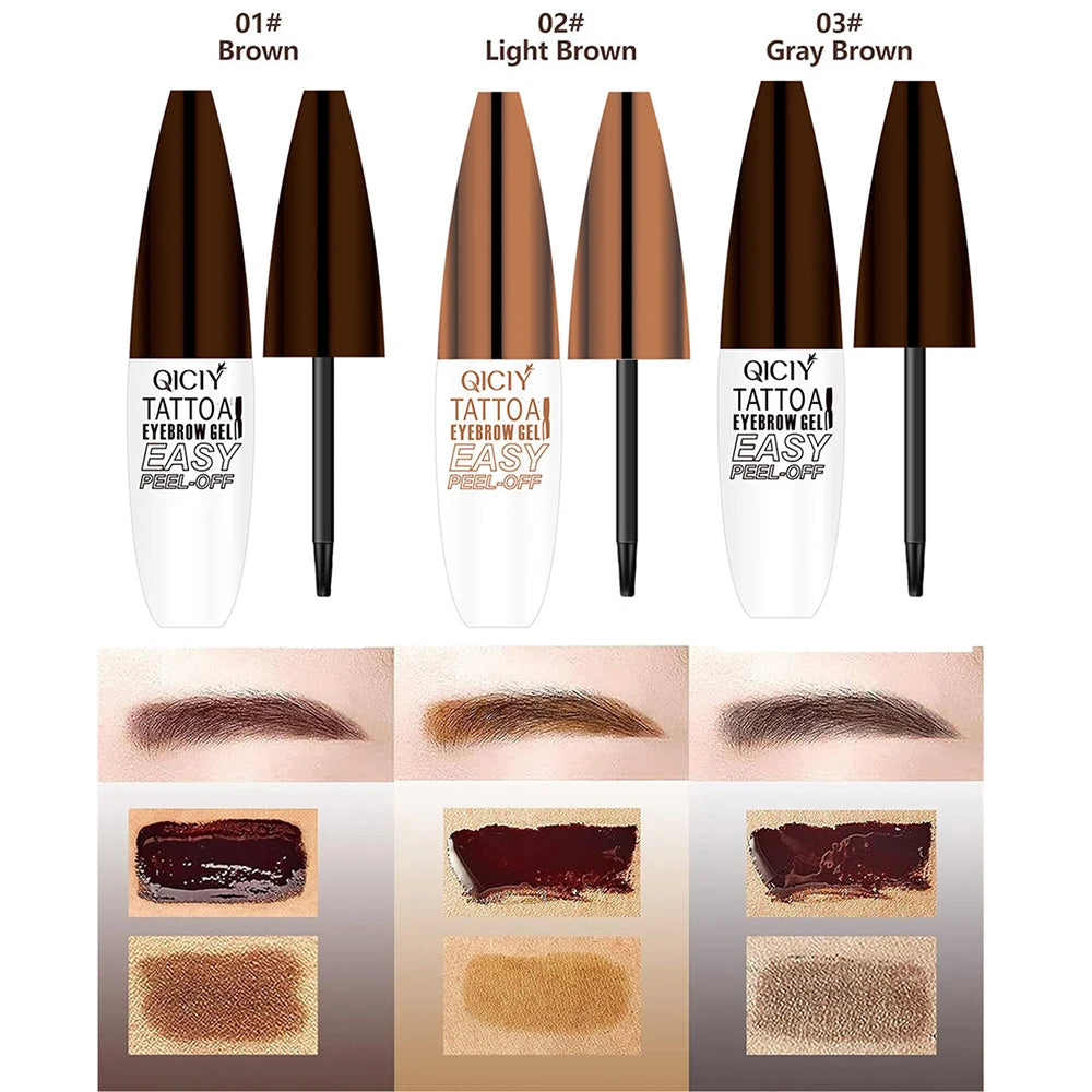 Peel Off Eyebrow Gel Tint Waterproof Long Lasting Semi Permanent