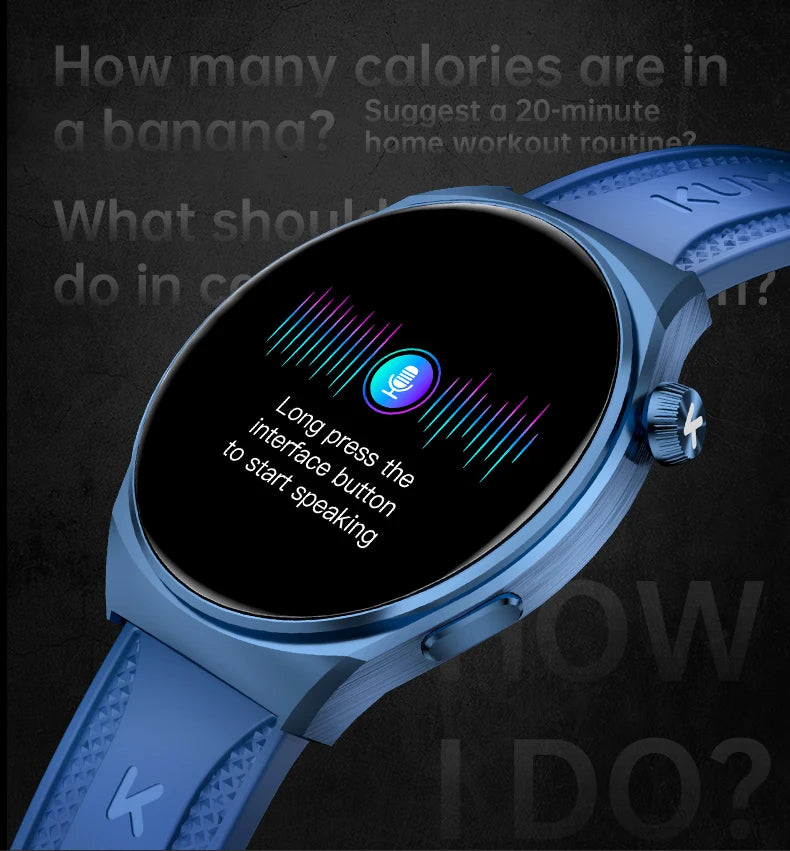 KUMI GW6 Smart Watch 1.43" AMOLED AI ChatGPT Bluetooth