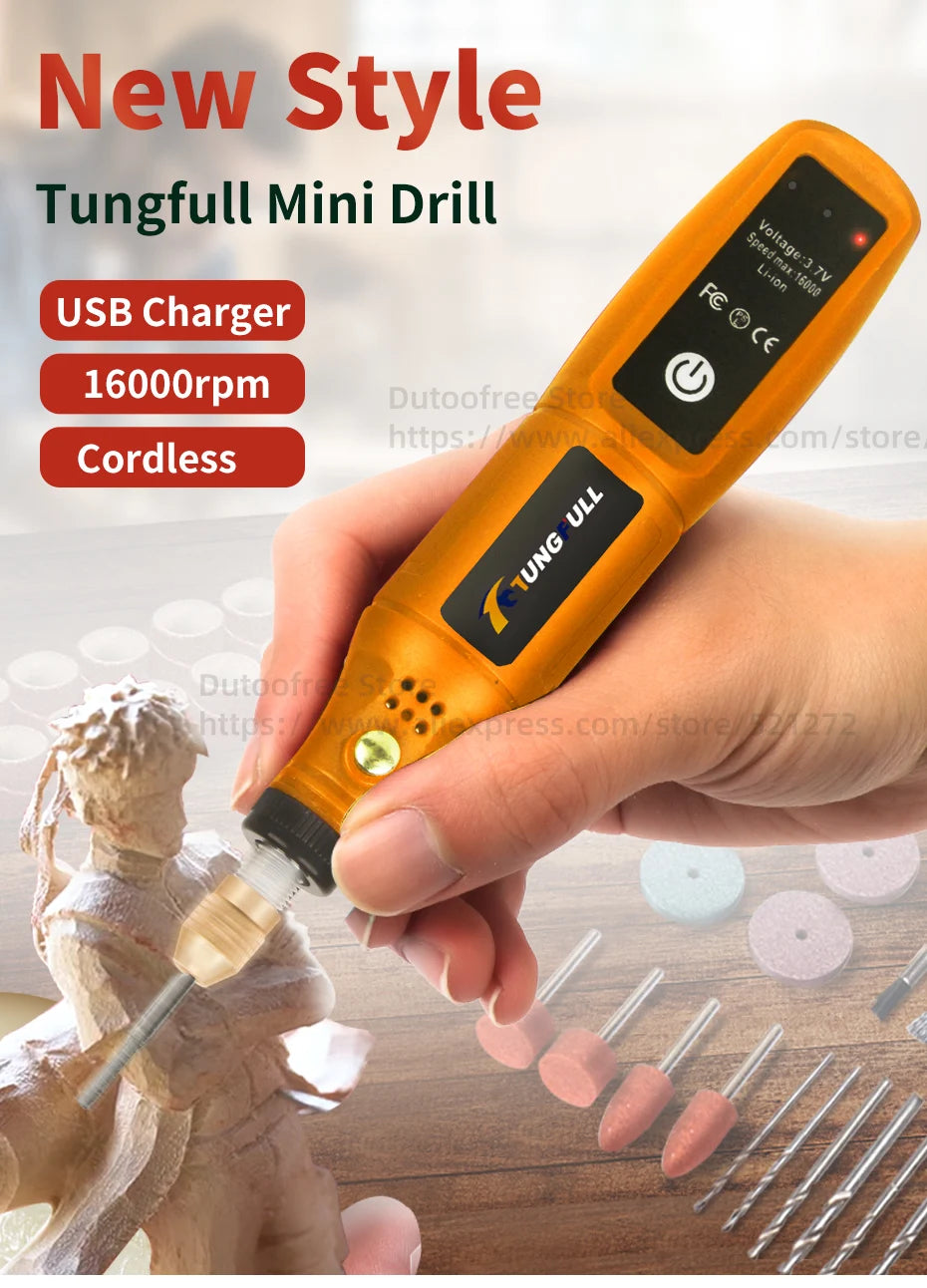 Mini Wireless Drill Rechargeable Polishing Machine Engraving