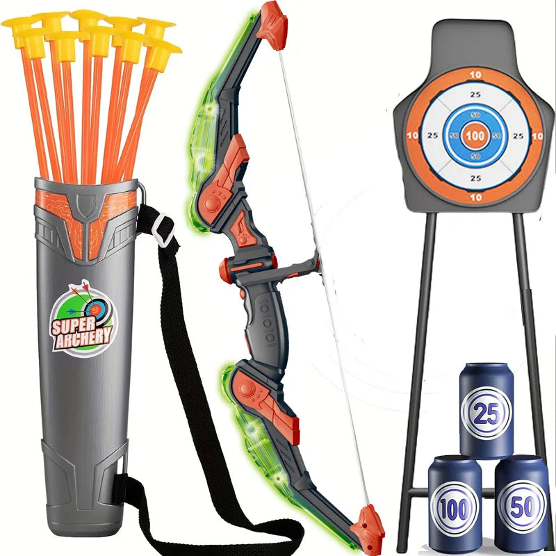 Bow and Arrow Set for Kids, LED Light Archery Playset
