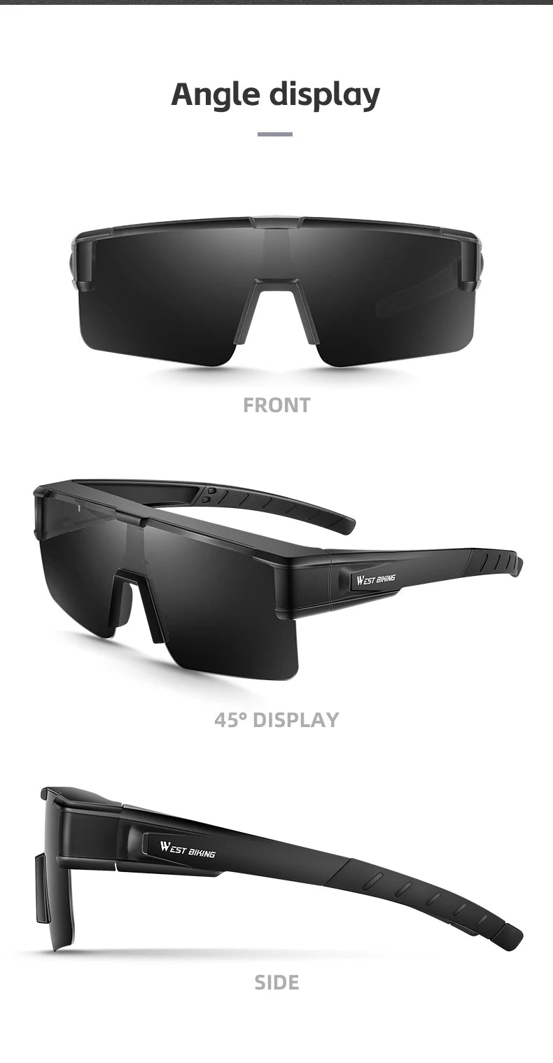 BIKING Cycling Glasses Fit Over Myopic Sunglasses Men Women