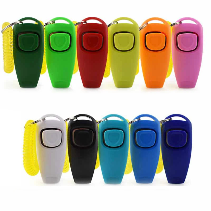 2 In 1 Pet Clicker Dog Training Whistle Answer Card