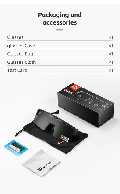 BIKING Cycling Glasses Fit Over Myopic Sunglasses Men Women