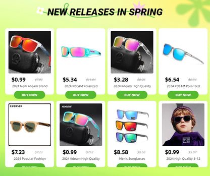 High Quality Original Brand Design Polarized Sunglasses