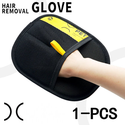 Pet Hair Remover Gloves Electrostatic 2-in-1 Lint Roller Brush
