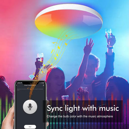 Tuya Wifi/Zigbee Ceiling Light RGBCW Led Ceiling Lamp
