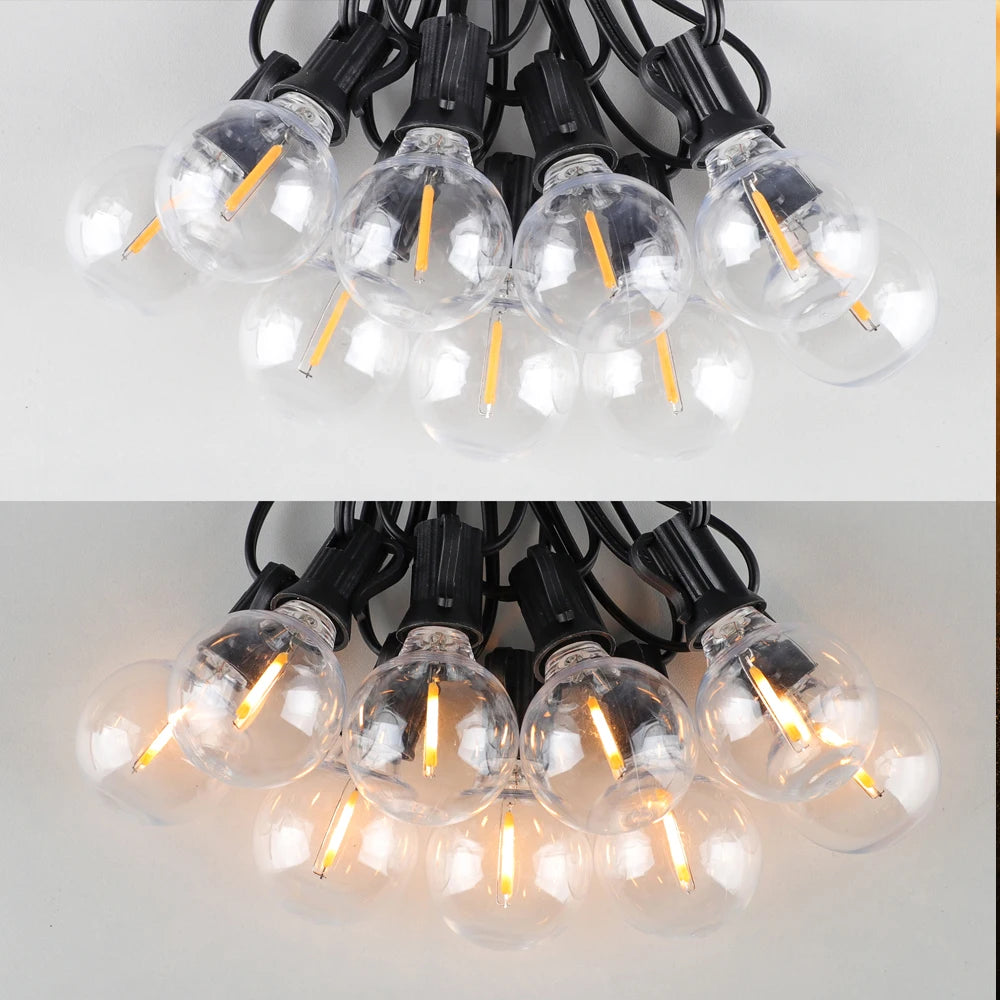 Shatterproof Outdoor Lights Garland Led G40 String Light