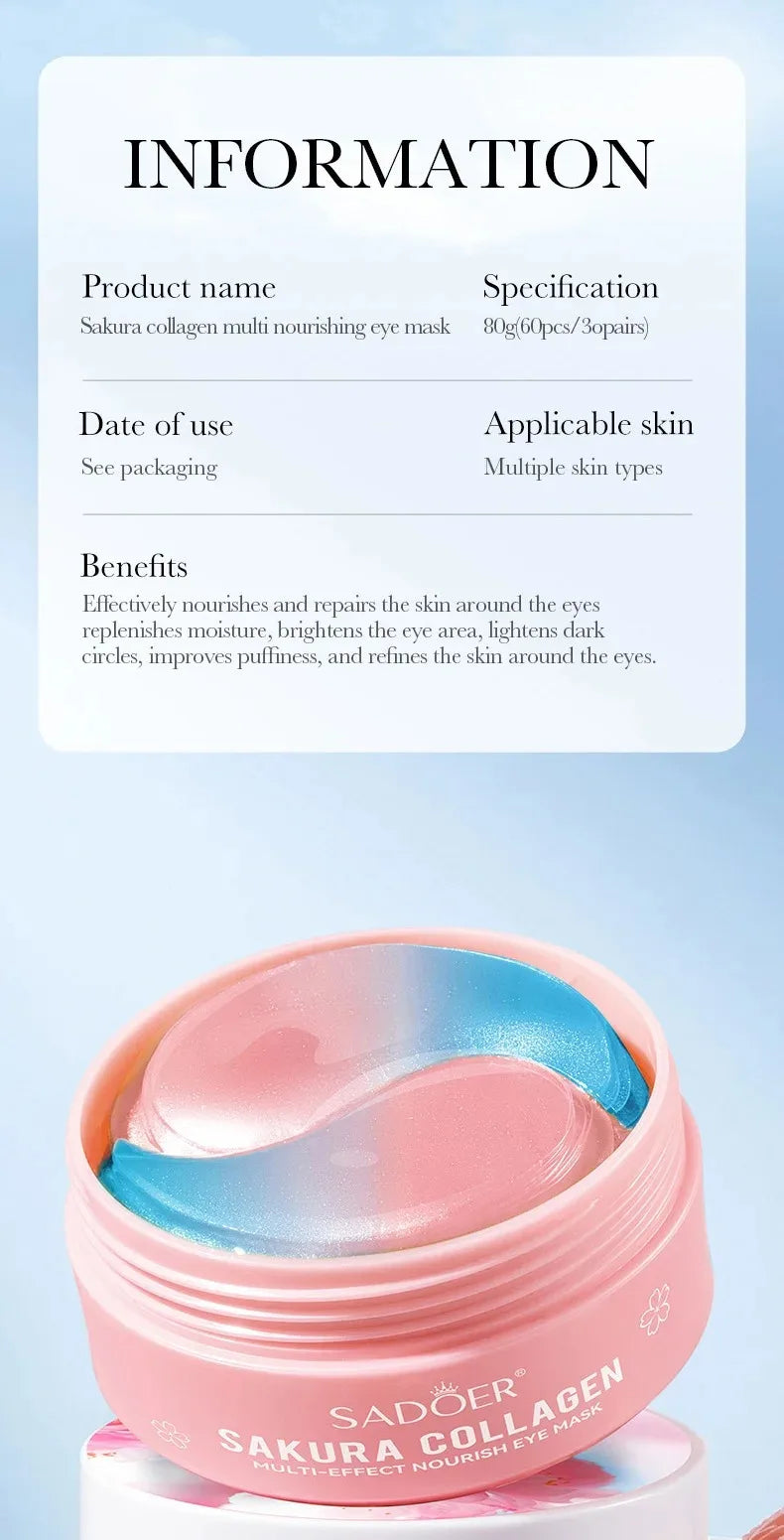 Sakura Collagen Eye Mask Anti Dark Circles Moisturizing