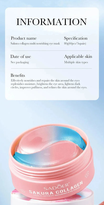 Sakura Collagen Eye Mask Anti Dark Circles Moisturizing