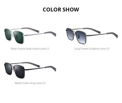 FONEX Titanium Sunglasses Men Famous Brand Design