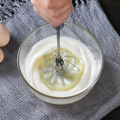 Stainless Steel Egg Beater Durable Semi-Automatic Mixer