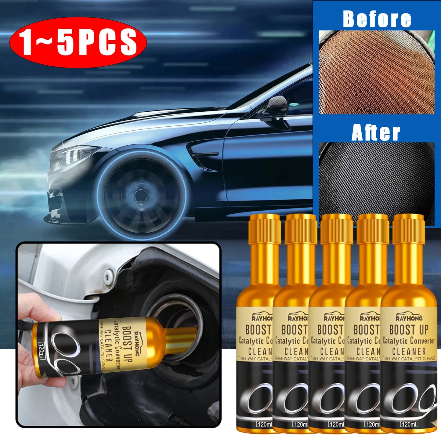 Car Catalytic Converter Cleaners To Automobile Engine