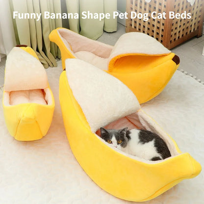 Cute Cats Beds Deep Sleep Comfort In Winter Bed Banana Shape
