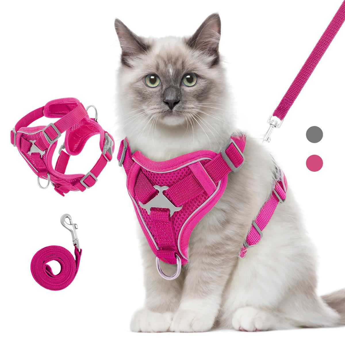 VavoPaw Cat Harness and Leash Set for Walking Adjustable Kitten Vest Harness