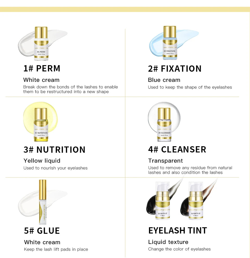 Brow Lamination & Tint Kit And Lash Lift Professional