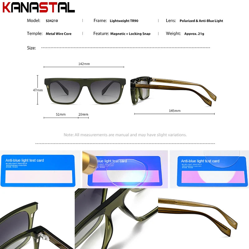 Men Optical Sunglasses TR90 Eyeglasses Frame Eyewear