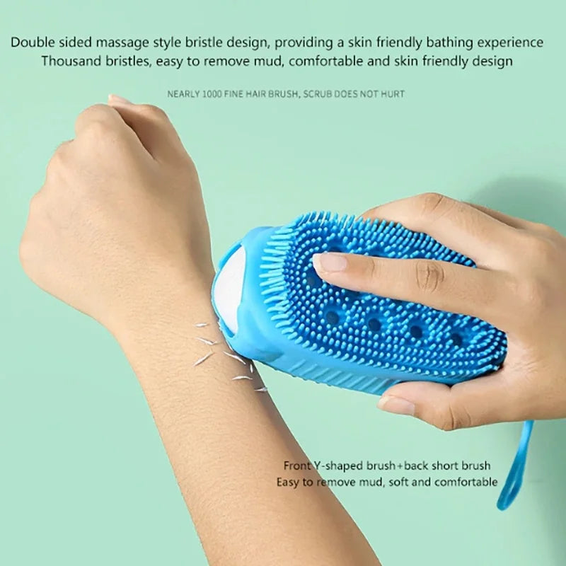 Double Side Silicone Bubble Bath Body Brush
