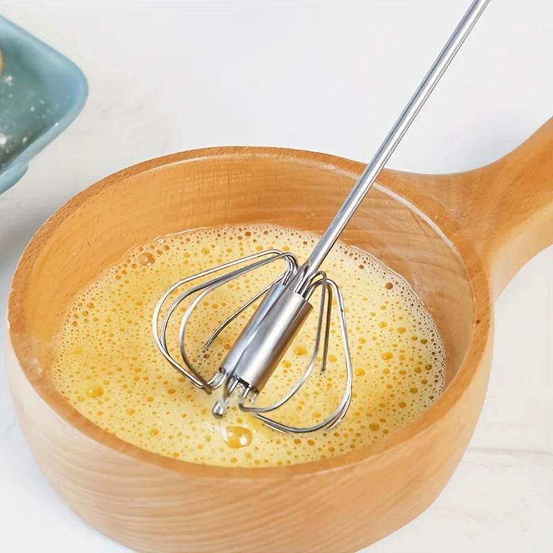 Stainless Steel Egg Beater Durable Semi-Automatic Mixer