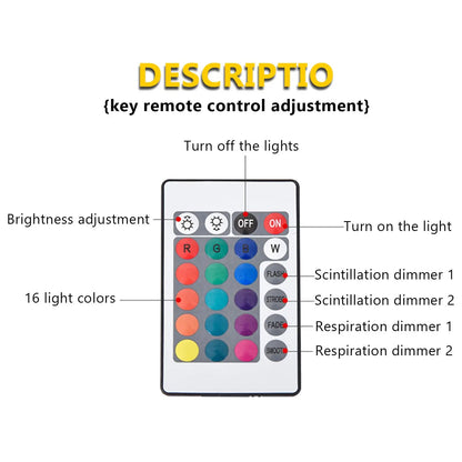 LED Water Ripples Lamp Galaxy Projector Night Light with Remote Control