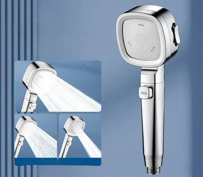 High Pressure Shower Head Water Saving 3 Modes Shower Heads