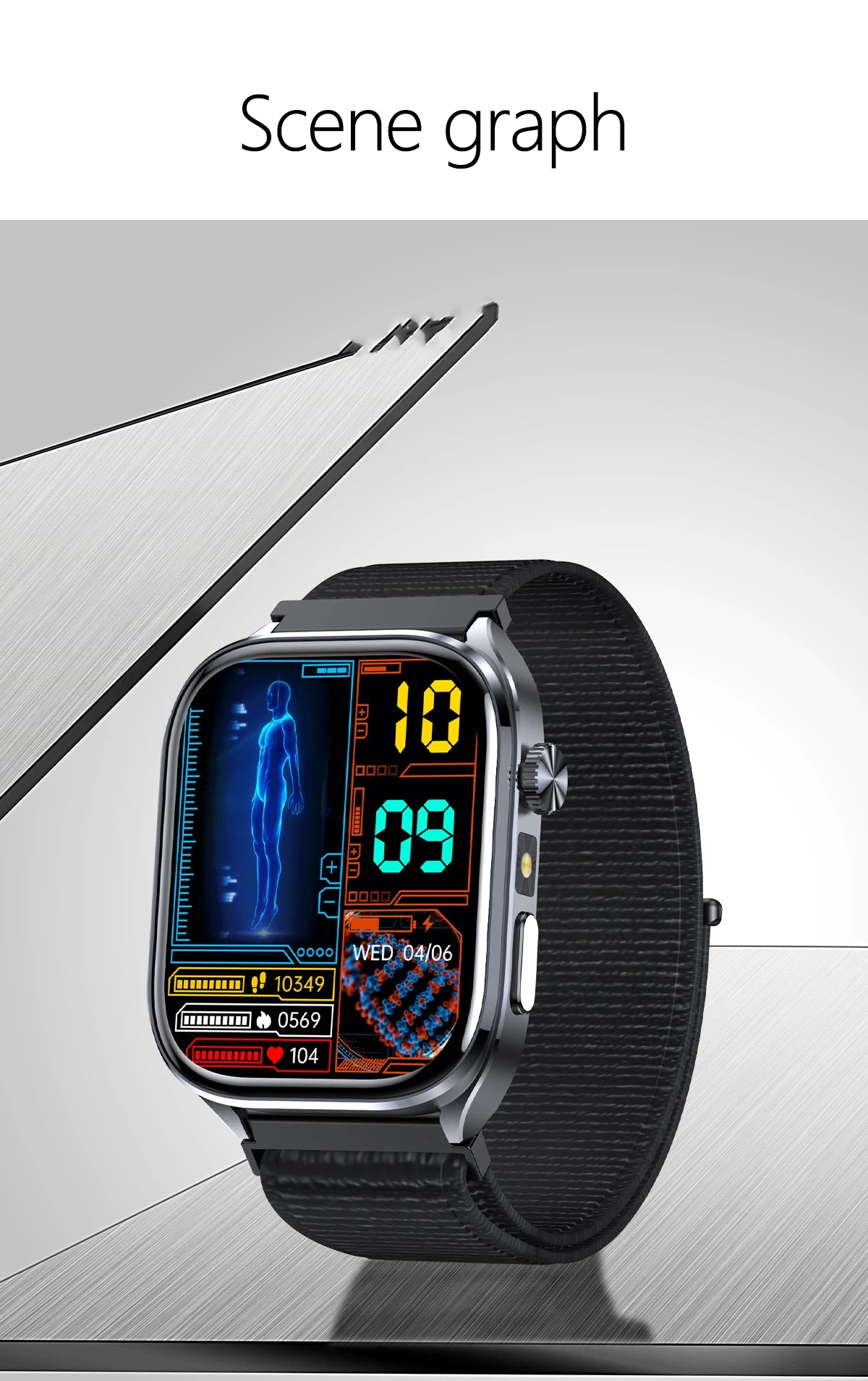 New AI Health Care Accurate detection ECG Smart Watch
