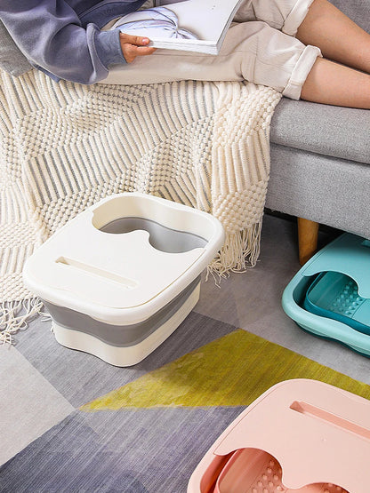 Foldable Footbath Massage Bucket Soaking Bucket Folding