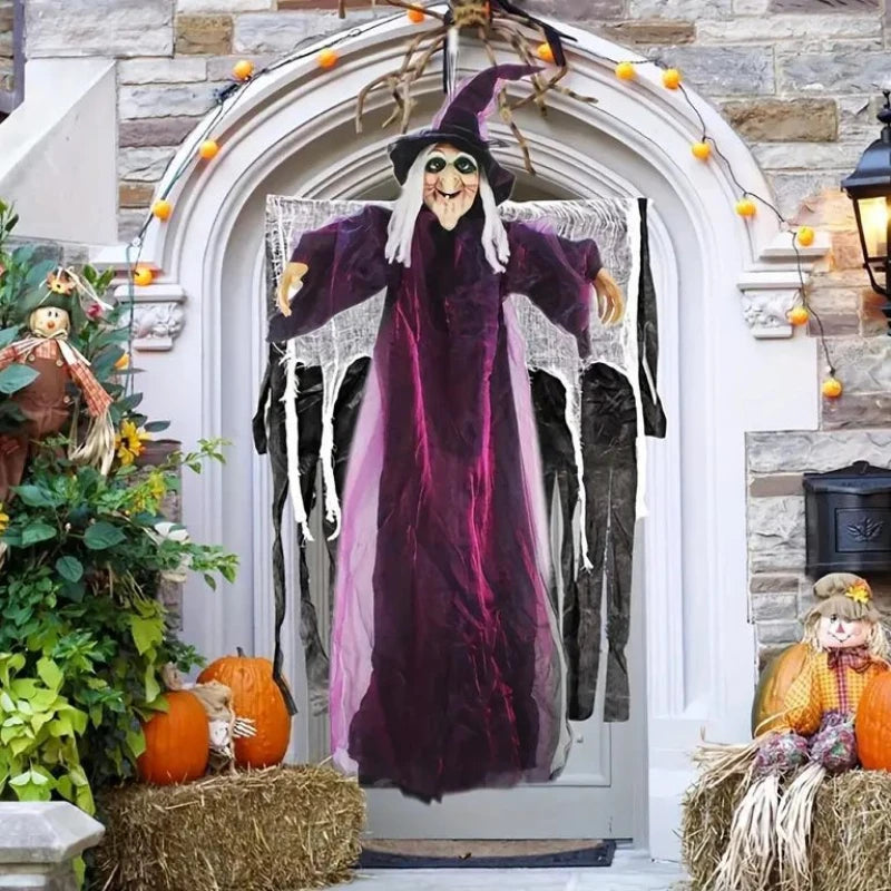 Halloween Spooky Voice Control Lumious Talking Witch