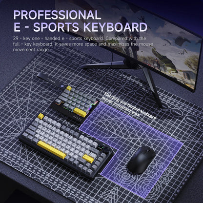 Wired One-Handed Gaming Keyboard HE Magnetic Switch