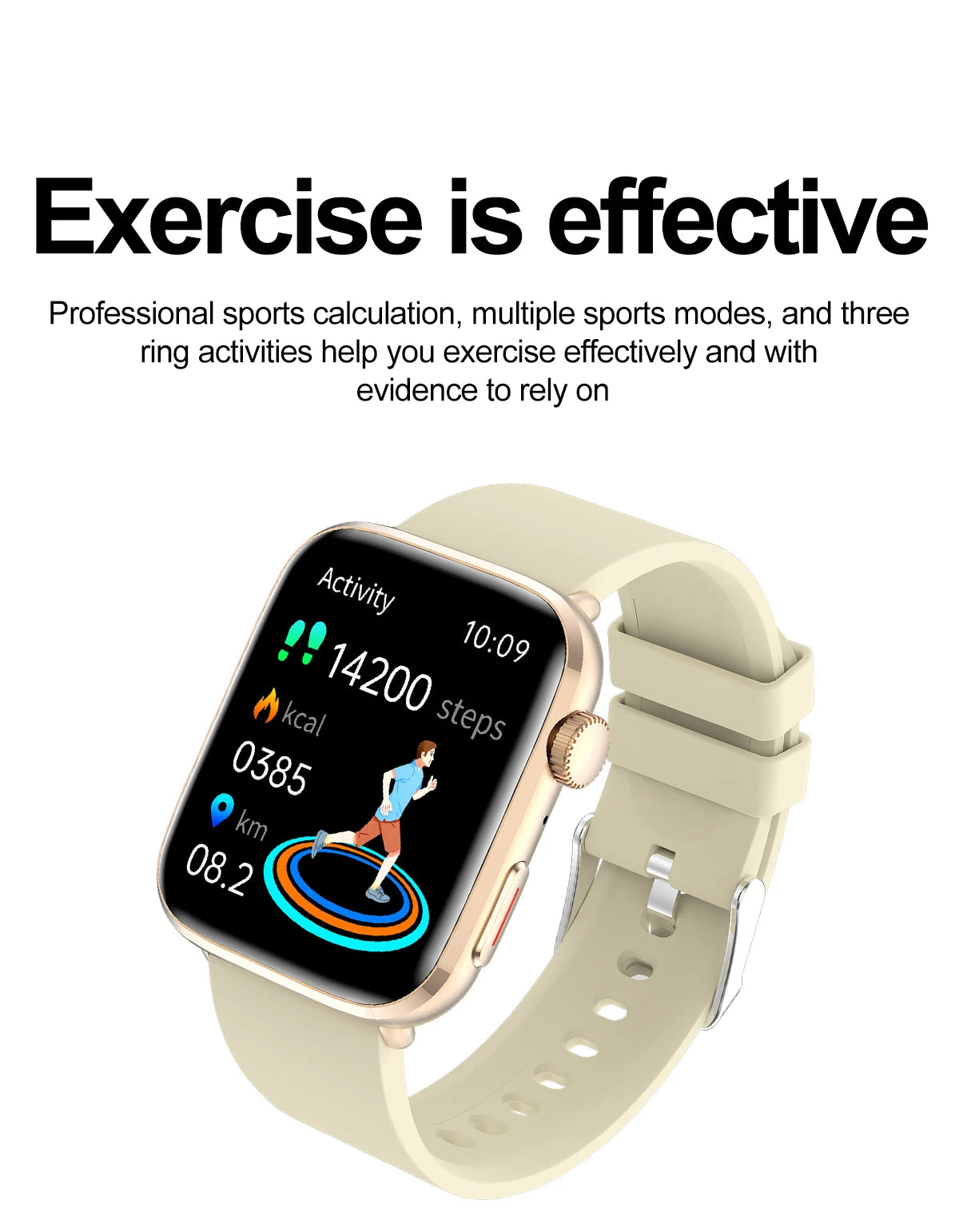New Women Men AI Smart Diagnosis Watch HRV+PPG Blood Pressure