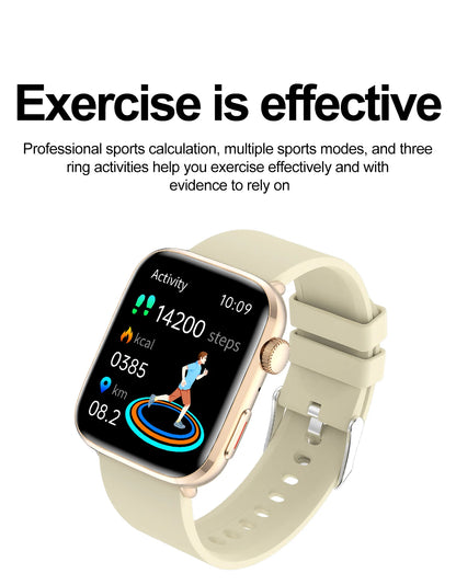 New Women Men AI Smart Diagnosis Watch HRV+PPG Blood Pressure