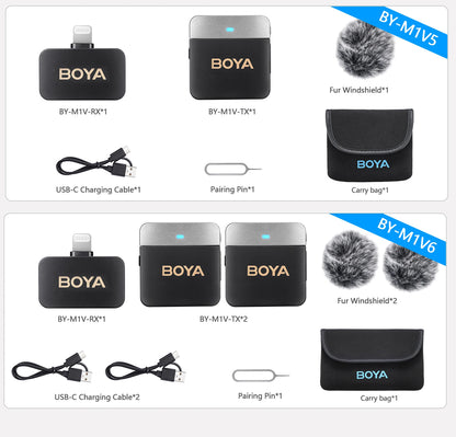 BOYA BY-M1V Wireless Lavalier Microphone