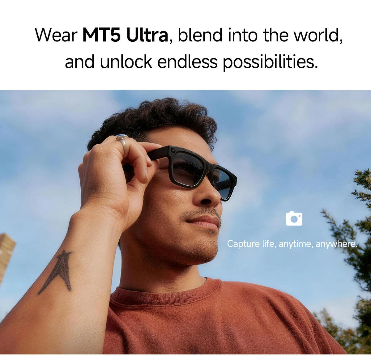 NEW MT5 Ultra AI Smart Glasses Real-time Translation Glasses
