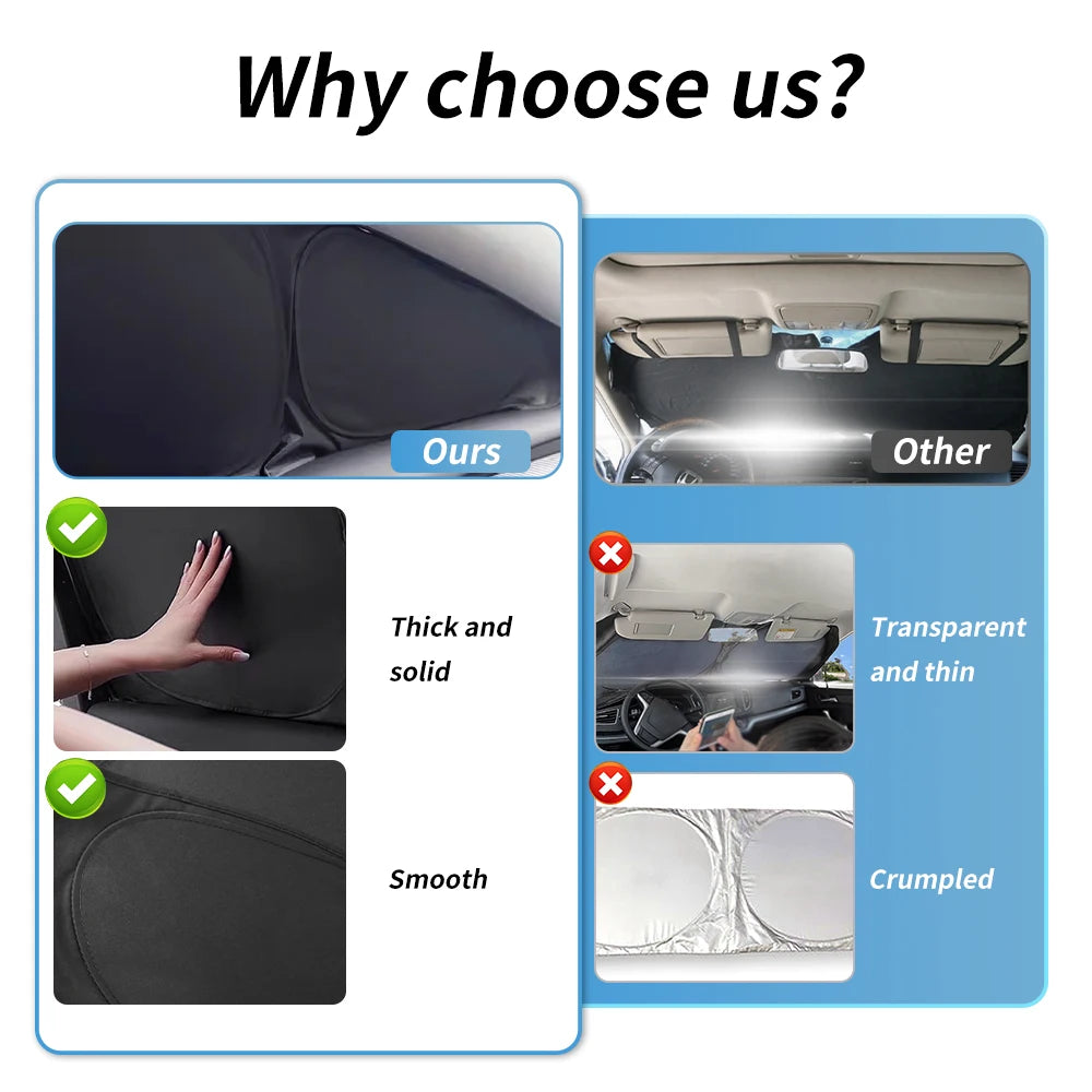 Magnetic Car Sunshade For Fiat Front Windshield Curtain