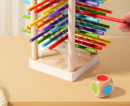 Parent child interactive wooden stick children's