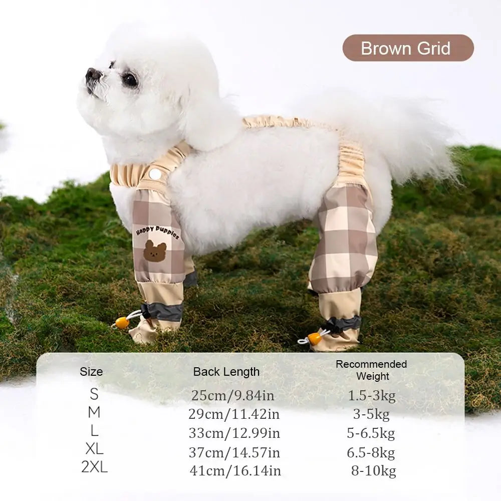 Reflective Stripe Pet Strolling Going Out Pants Adjustable