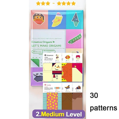 Origami Kit with 30/96 Sheets Paper & Guide Book
